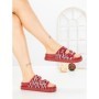 Papuci Dama cu Talpa Joasa SU042 RED | GOWIN