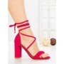 Sandale Dama cu Toc Gros F217 FUSHIA | GOWIN