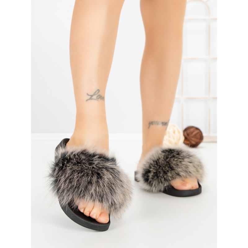 Papuci Dama cu Talpa Joasa 218-98 GREY | VIVIRICH
