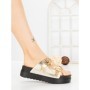 Papuci Dama cu Talpa Joasa 98-150 GOLD | VIVIRICH