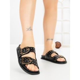 Papuci Dama cu Talpa Joasa 1-829 BLACK | VIVIRICH