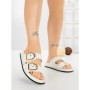 Papuci Dama cu Talpa Joasa 1-829 WHITE | VIVIRICH