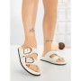 Papuci Dama cu Talpa Joasa 1-829 WHITE | VIVIRICH