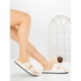 Papuci Dama cu Talpa Joasa 1-829 WHITE | VIVIRICH