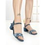 Sandale Dama cu Toc Gros J-238 LIGHT BLUE | CHERIE