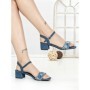Sandale Dama cu Toc Gros J-238 LIGHT BLUE | CHERIE