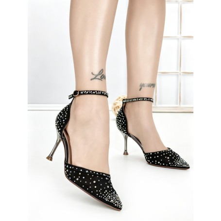 Pantofi Stiletto 588-119 BLACK | CHERIE
