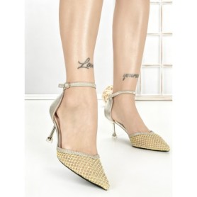 Pantofi Stiletto 588-162 GOLD | CHERIE