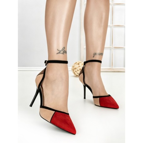 Pantofi Stiletto 588-88 RED | CHERIE