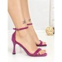 Sandale Dama cu Toc Subtire J-206 PURPLE | CHERIE