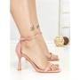 Sandale Dama cu Toc Subtire J-206 PINK | CHERIE