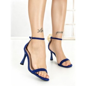 Sandale Dama cu Toc Subtire J-206 BLUE | CHERIE