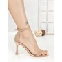 Sandale Dama cu Toc Subtire J-207 CHAMPAGNE | CHERIE