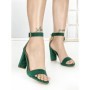 Sandale Dama cu Toc Gros 168-5 GREEN | CHERIE