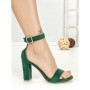 Sandale Dama cu Toc Gros 168-5 GREEN | CHERIE