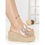 Papuci Dama cu Platforma 1-817 NUDE | VIVIRICH