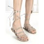Sandale Dama cu Talpa Joasa LS-89161 SILVER | ABLOOM