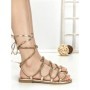 Sandale Dama cu Talpa Joasa LS-89161 GOLD | ABLOOM
