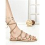 Sandale Dama cu Talpa Joasa LS-89161 GOLD | ABLOOM