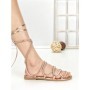 Sandale Dama cu Talpa Joasa LS-89161 CHAMPAGNE | ABLOOM