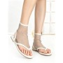 Papuci Dama cu Talpa Joasa GG-73 WHITE | EMAS