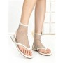 Papuci Dama cu Talpa Joasa GG-73 WHITE | EMAS