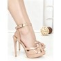 Sandale Dama cu Toc Gros si Platforma 168-92 NUDE | CHERIE
