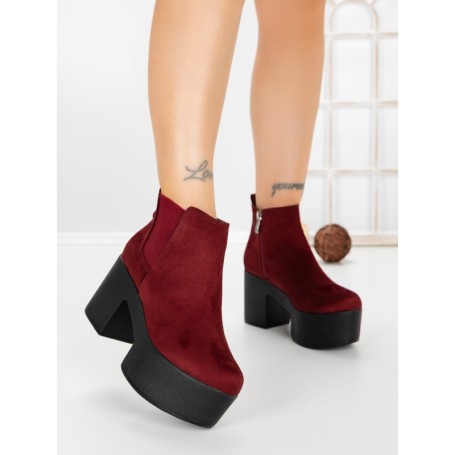 Ghete Dama cu Platforma 8653B BURDEOS | STEPS HIGHER