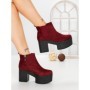 Ghete Dama cu Platforma 8653B BURDEOS | STEPS HIGHER