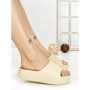 Papuci Dama cu Platforma LU019 BEIGE | GOWIN