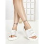 Papuci Dama cu Talpa Joasa SU-041 WHITE | GOWIN