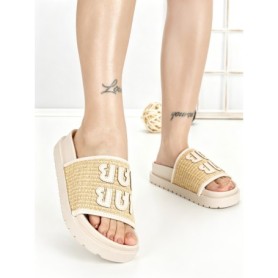 Papuci Dama cu Talpa Joasa SU-041 BEIGE | GOWIN