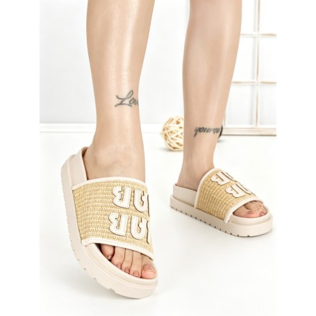Papuci Dama cu Talpa Joasa SU-041 BEIGE | GOWIN