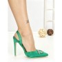 Pantofi Stiletto P-1280 GREEN | STEPHAN