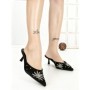 Papuci Dama cu Toc Subtire UC-174 BLACK | STEPHAN
