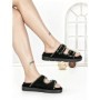 Papuci Dama cu Talpa Joasa QQ-261 BLACK | STEPHAN