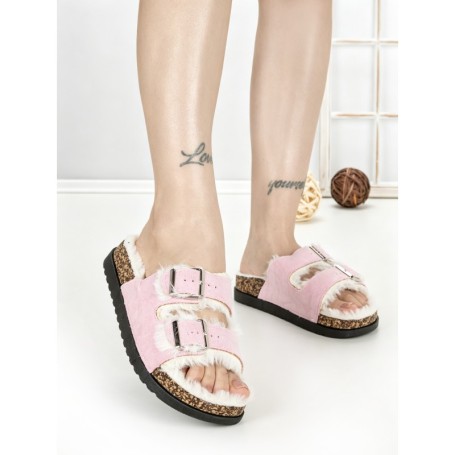 Papuci Dama cu Talpa Joasa WSL-200 PINK | STEPHAN
