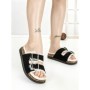 Papuci Dama cu Talpa Joasa WSL-200 BLACK | STEPHAN