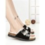 Papuci Dama cu Talpa Joasa WSL-200 BLACK | STEPHAN