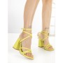 Sandale Dama cu Toc Gros UC-85 GREEN | STEPHAN