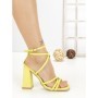 Sandale Dama cu Toc Gros UC-85 GREEN | STEPHAN