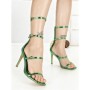 Sandale Dama cu Toc Subtire UC-118 GREEN | STEPHAN