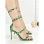 Sandale Dama cu Toc Subtire UC-118 GREEN | STEPHAN