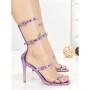 Sandale Dama cu Toc Subtire UC-118 PURPLE | STEPHAN