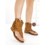 Sandale Dama cu Talpa Joasa WL-203 CAMEL | STEPHAN