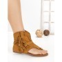 Sandale Dama cu Talpa Joasa WL-203 CAMEL | STEPHAN