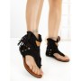 Sandale Dama cu Talpa Joasa WL-203 BLACK | STEPHAN