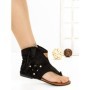 Sandale Dama cu Talpa Joasa WL-203 BLACK | STEPHAN