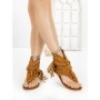 Sandale Dama cu Talpa Joasa WL-202 CAMEL | STEPHAN