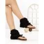 Sandale Dama cu Talpa Joasa WL-202 BLACK | STEPHAN